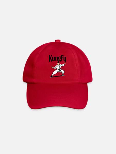 Kung-Fu-Kampfkünste - Baseballkappe - klassisch Rot