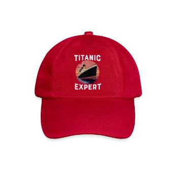 Titanic Experte White Starline RMS Titanic Boys - Baseballkappe - klassisch Rot - Vorne