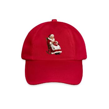 Festliche Strickerin Mrs. - Baseballkappe - klassisch Rot - Vorne