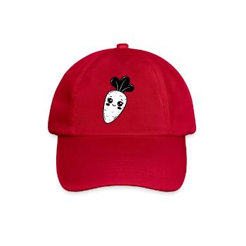 Stern-Kawaii-Karotte - Baseballkappe - klassisch Rot - Vorne