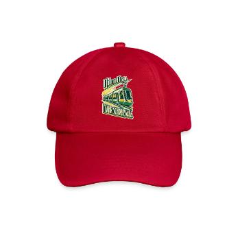 I fahr Schdrossaba - Baseballkappe - klassisch Rot - Vorne