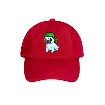 Bandana Mops - Baseballkappe - klassisch Rot - Vorne
