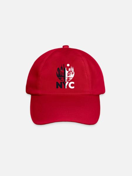 NYC Skyline: Die Stadt, die niemals schläft, New York - Baseballkappe - klassisch Rot