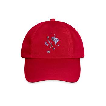 Bunte Flecken - Baseballkappe - klassisch Rot - Vorne