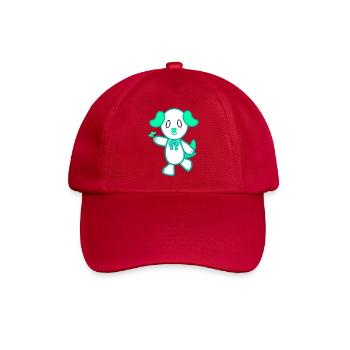 KawaiiDOGGOS – Lucky "Lucky"-Druck - Baseballkappe - klassisch Rot - Vorne