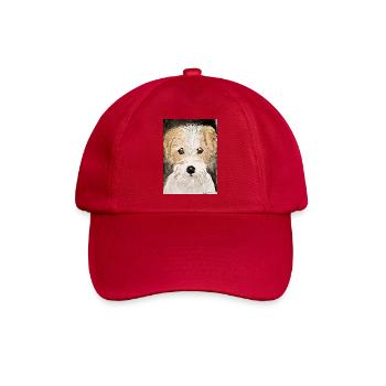 Terrier Welpe,  - Baseballkappe - klassisch Rot - Vorne