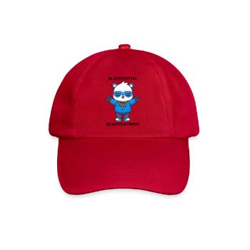Premium Unisex Streetwear Hoodie - Baseballkappe - klassisch Rot - Vorne