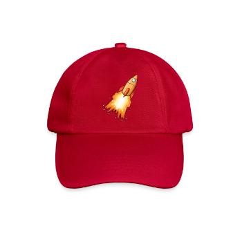 Rakete - Baseballkappe - klassisch Rot - Vorne