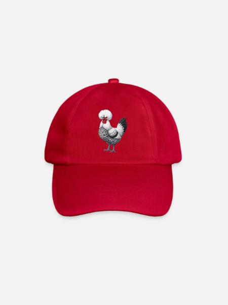 Holländer Haubenhuhn - Baseballkappe - klassisch Rot