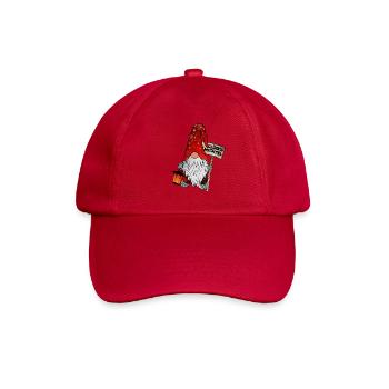 Glücks Wichtel – Weihnachtsgnom - Baseballkappe - klassisch Rot - Vorne
