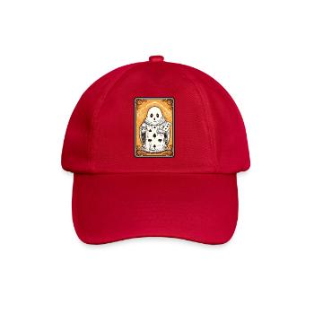 Tarot Karte Geist mit Pik Ass Karte - Baseballkappe - klassisch Rot - Vorne