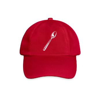 besteck symbol löffel - Baseballkappe - klassisch Rot - Vorne
