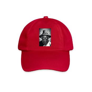 Der wachsame Hund - Baseballkappe - klassisch Rot - Vorne