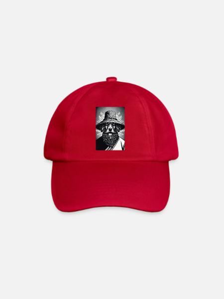 Der wachsame Hund - Baseballkappe - klassisch Rot