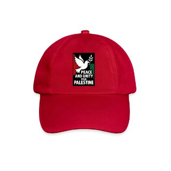 Frieden und Einheit für Palästina - Baseballkappe - klassisch Rot - Vorne