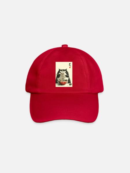Neko-Ramen-Festmahl - Baseballkappe - klassisch Rot