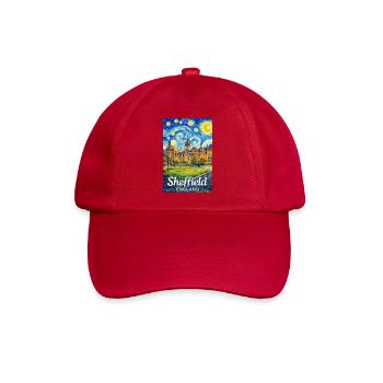 Sheffield, England - Baseballkappe - klassisch Rot - Vorne