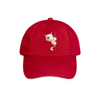 Rote Katze I Katzenfreunde Geschenk - Baseballkappe - klassisch Rot - Vorne