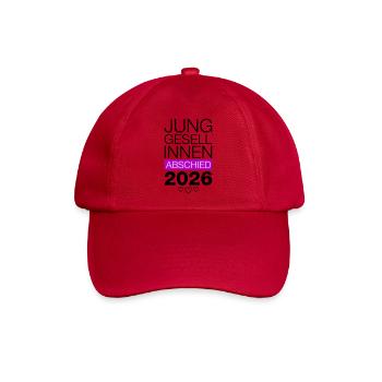 Junggesellenabschied 2026 Jga - Baseballkappe - klassisch Rot - Vorne