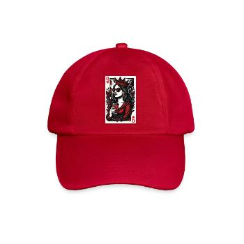 Herzkönigin Valentinspaare, die die Liebe anpassen - Baseballkappe - klassisch Rot - Vorne