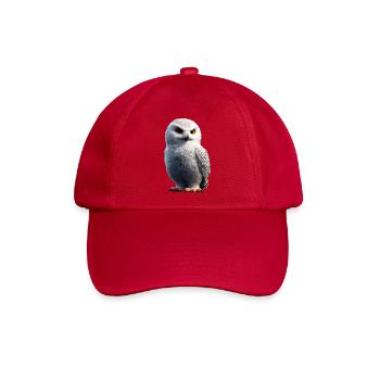Schneeeule Weiße Eule Kauz Uhu Owl Schnee Eulen - Baseballkappe - klassisch Rot - Vorne
