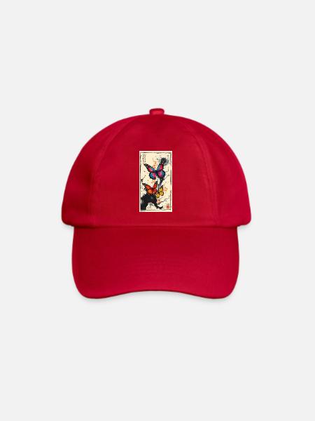 Butterfly - Baseballkappe - klassisch Rot