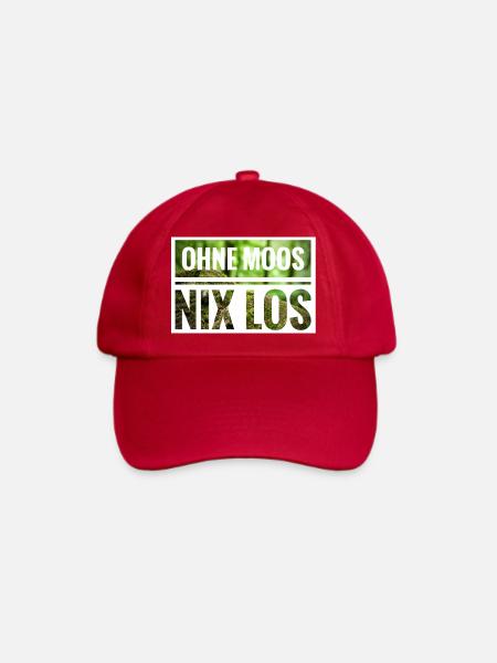 Ohne Moos Nix Los Moss Schrift - Baseballkappe - klassisch Rot