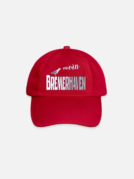 Bremerhaven Möwe & Moin Design - Baseballkappe - klassisch Rot