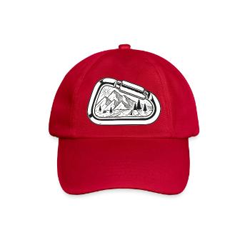 Karabiner Landschaft Outdoor - Baseballkappe - klassisch Rot - Vorne