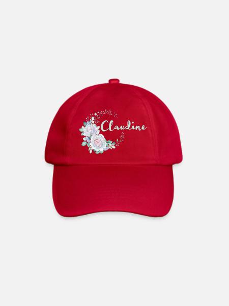 Für Claudine - Baseballkappe - klassisch Rot