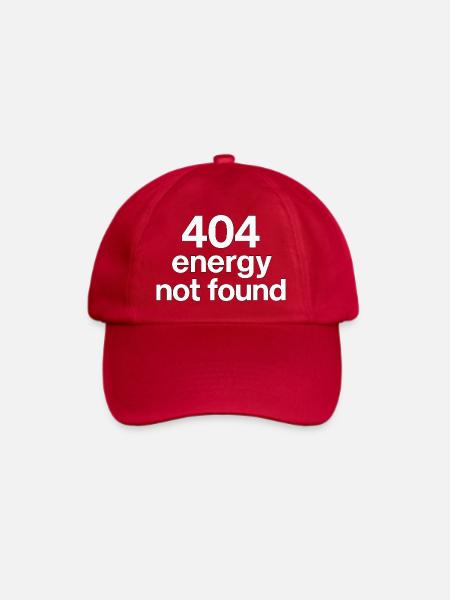 404 energy not found - Baseballkappe - klassisch Rot