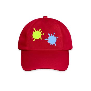 Neon Spritzer Splatter - Baseballkappe - klassisch Rot - Vorne
