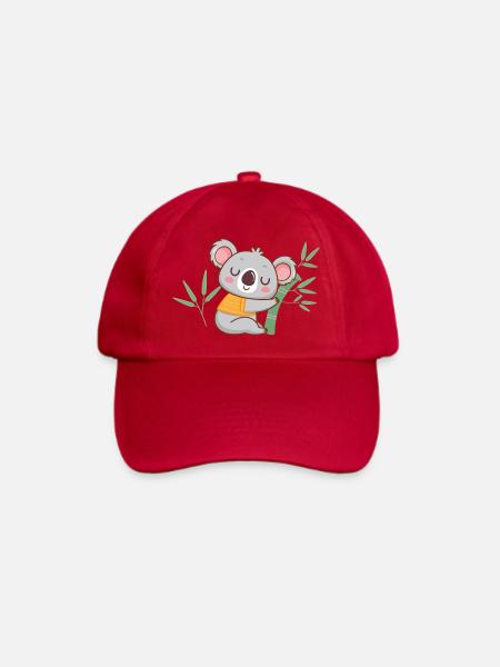 Zen-Koala auf Bambus - Baseballkappe - klassisch Rot