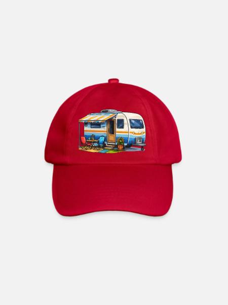 Wohnwagen Camper - Baseballkappe - klassisch Rot