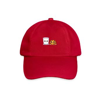 Milch-und-Keks-Kawaii-Duo - Baseballkappe - klassisch Rot - Vorne