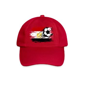 Ägypten Flagge Fußball  - Baseballkappe - klassisch Rot - Vorne