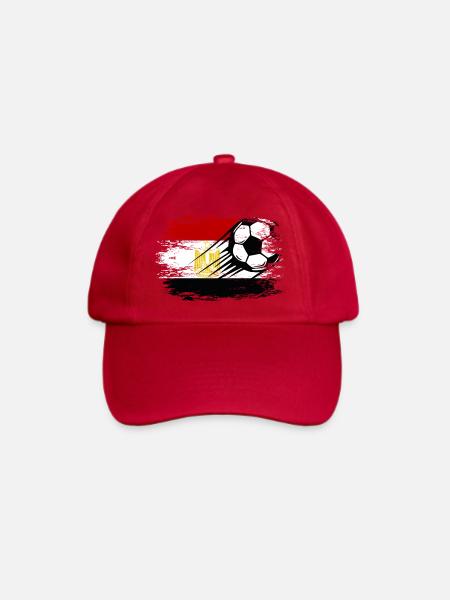 Ägypten Flagge Fußball - Baseballkappe - klassisch Rot