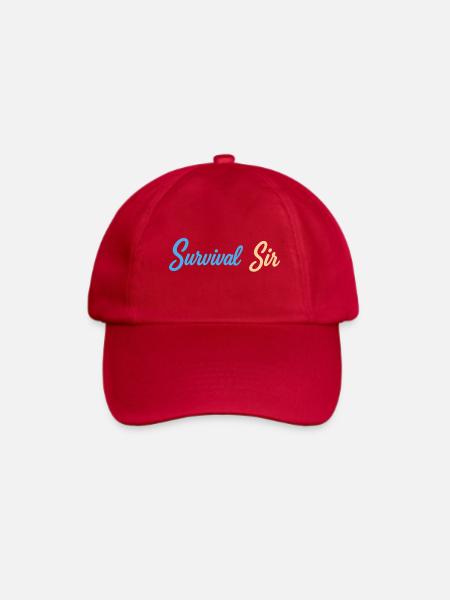 Survival Sir Typografie - Baseballkappe - klassisch Rot