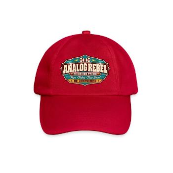 ROCK STAMP GESELLSCHAFT | Analog Rebel - Baseballkappe - klassisch Rot - Vorne