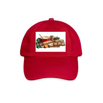 Feiertags-Backstern-Keks-Szene - Baseballkappe - klassisch Rot - Vorne