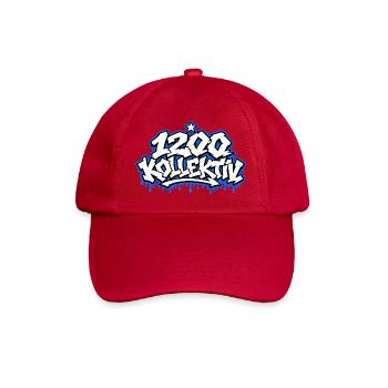 1200 Kollektion Graffiti Label - Baseballkappe - klassisch Rot - Vorne