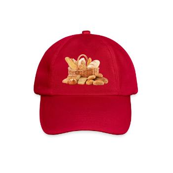 Brot Pain Bread - Baseballkappe - klassisch Rot - Vorne