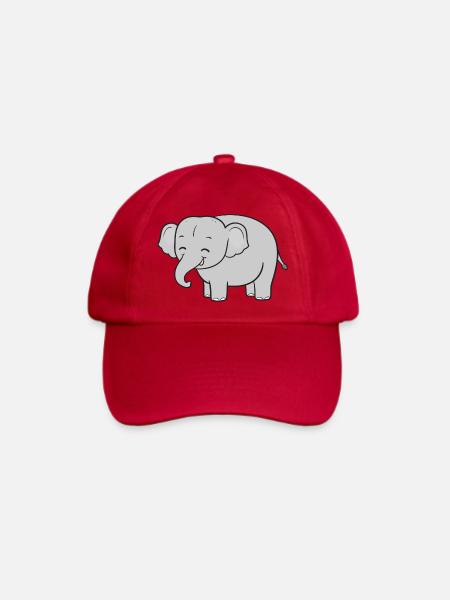 Elefant Elefanten - Baseballkappe - klassisch Rot