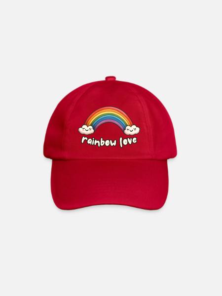 Regenbogen-Liebe - Baseballkappe - klassisch Rot