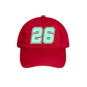26 - Baseballkappe - klassisch Rot - Vorne
