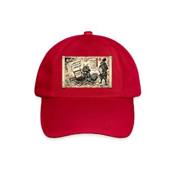 Samurai Zensur Ukiyo-e - Baseballkappe - klassisch Rot - Vorne