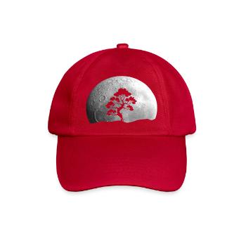 Bonsai Baum Mond - Baseballkappe - klassisch Rot - Vorne