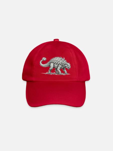 Ankylosaurus Motiv Dinosaurier Design Urzeit - Baseballkappe - klassisch Rot