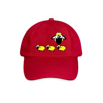 sheep color - Baseballkappe - klassisch Rot - Vorne