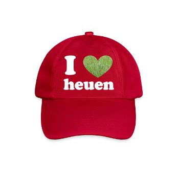 I love Heuen - Baseballkappe - klassisch Rot - Vorne